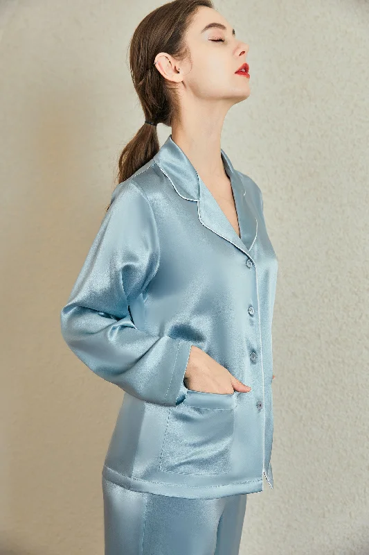 22 Momme Silk Pajamas Set with Pockets