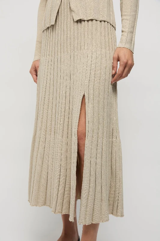 Cleo Knit Split Skirt