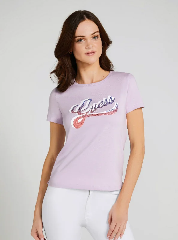 Eco Lilac Shaded Logo T-Shirt