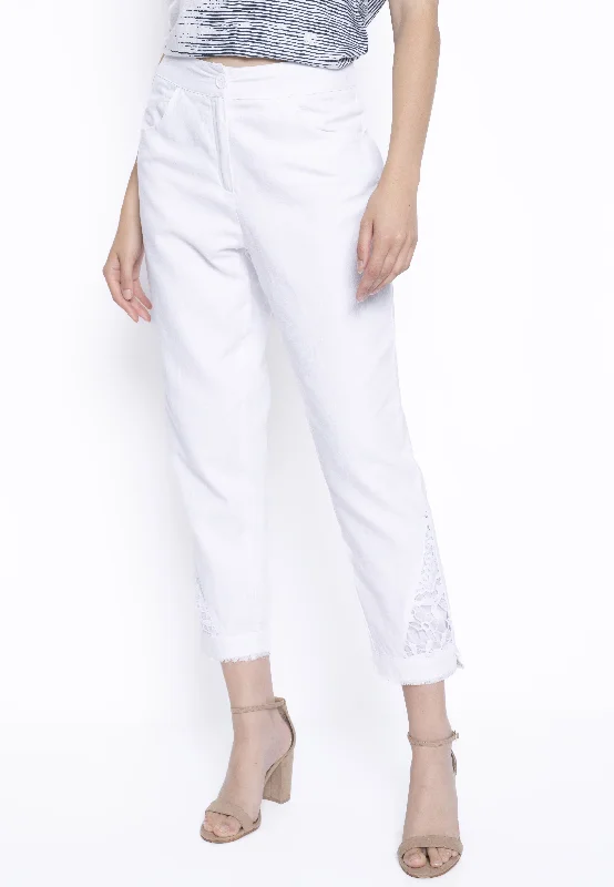 Lace Trim Pants